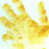 Hand (detail: transparent earth yellow)